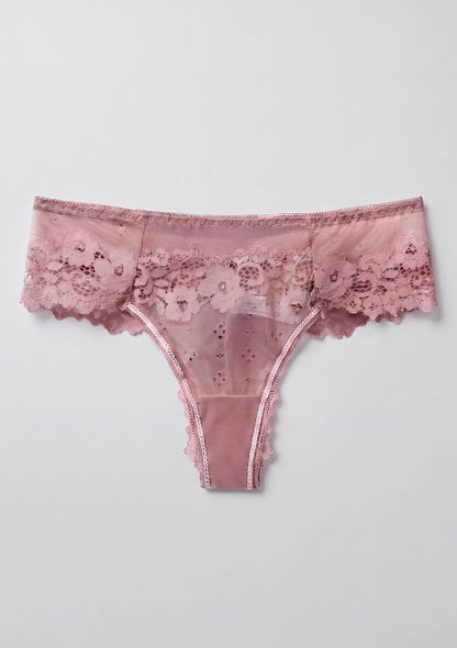 Klassische Spitzenstring-Panties