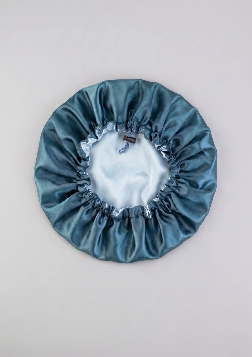 Satin Schlafhaube mit verstellbarem Kordelzug