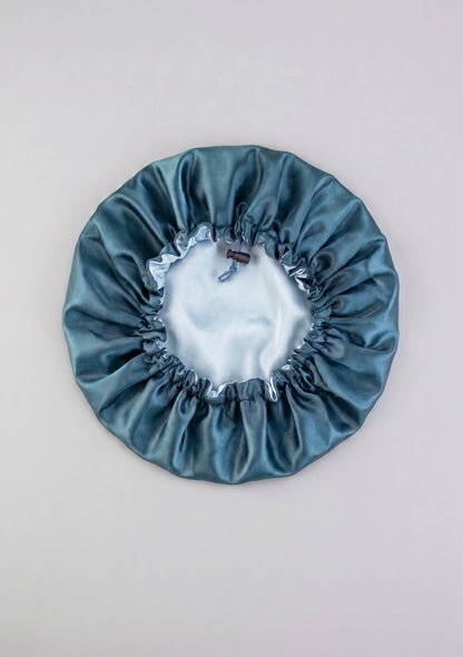 Satin Schlafhaube mit verstellbarem Kordelzug