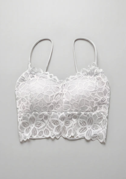 Spitzen-Push-Up-Bralette mit niedrigem Schnitt