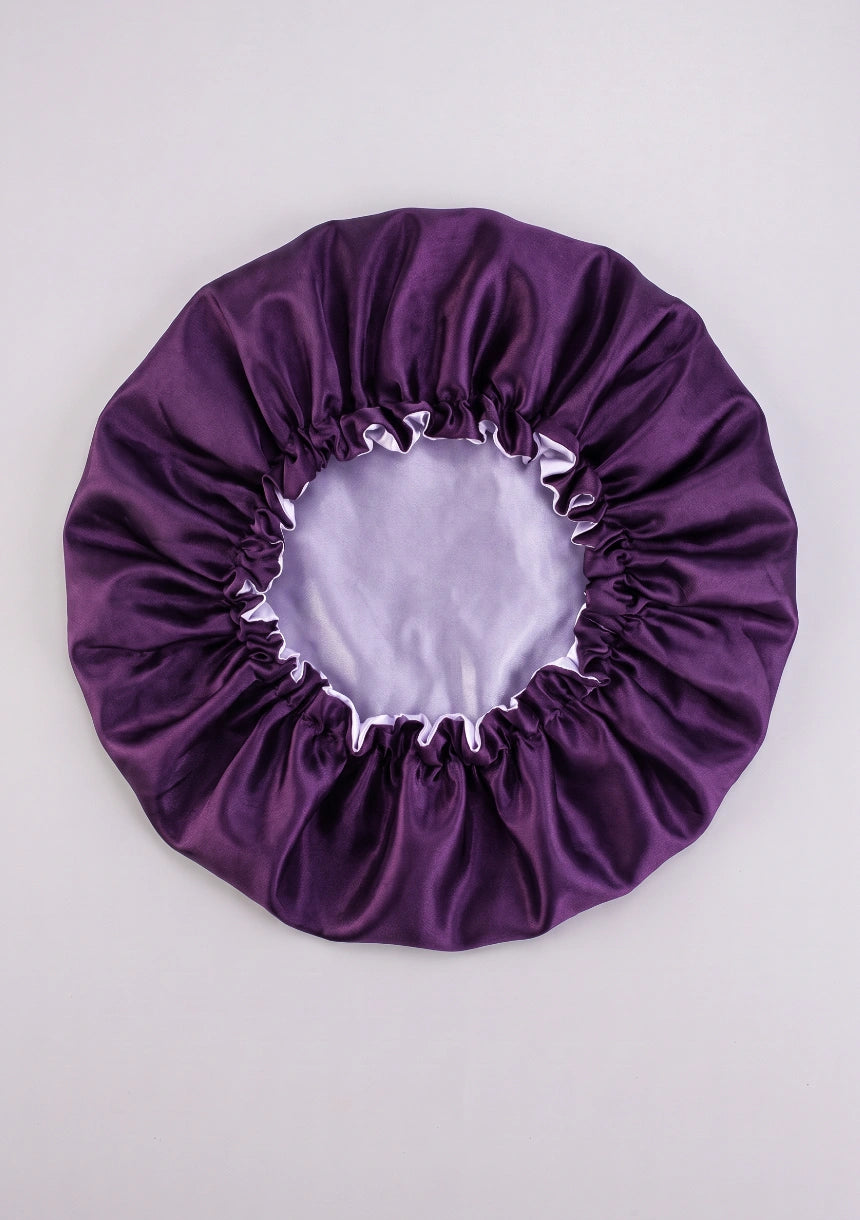 Satin Schlafhaube - Verstellbare Satin-Haarwickel