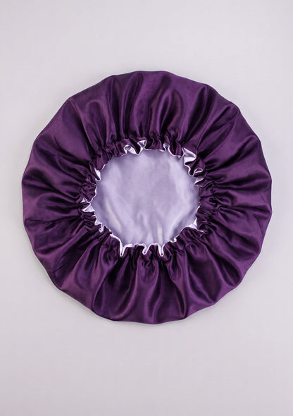 Satin Schlafhaube - Verstellbare Satin-Haarwickel
