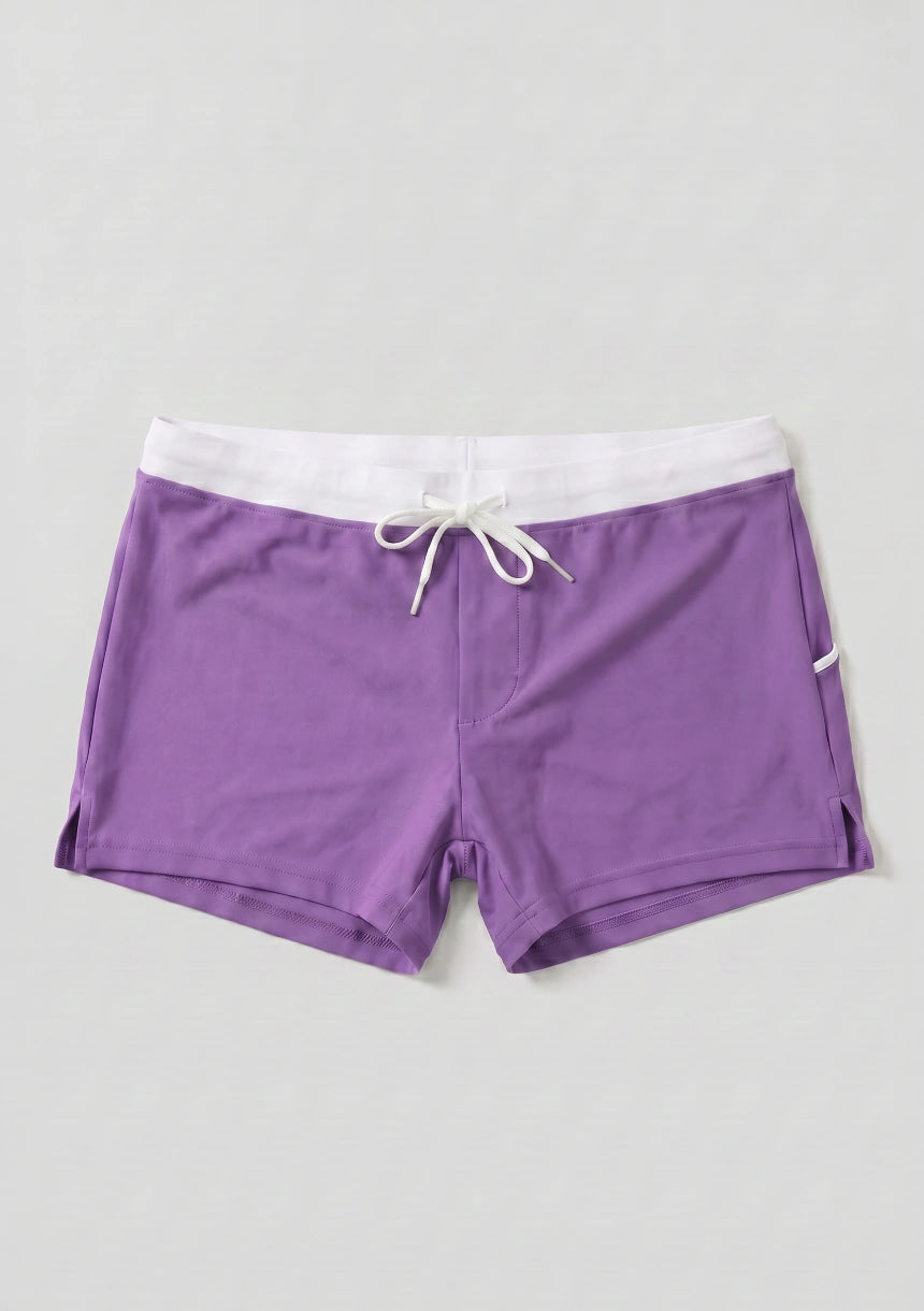 Kurze Schwimmshorts mit Tasche