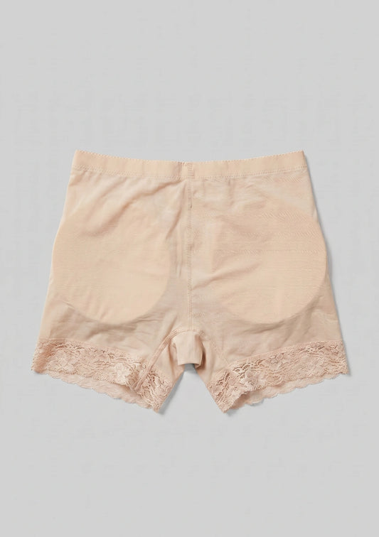 Push-Up Formende Shorts mit Spitzenbesatz