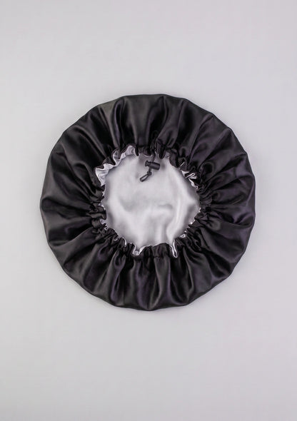Satin Schlafhaube mit verstellbarem Kordelzug