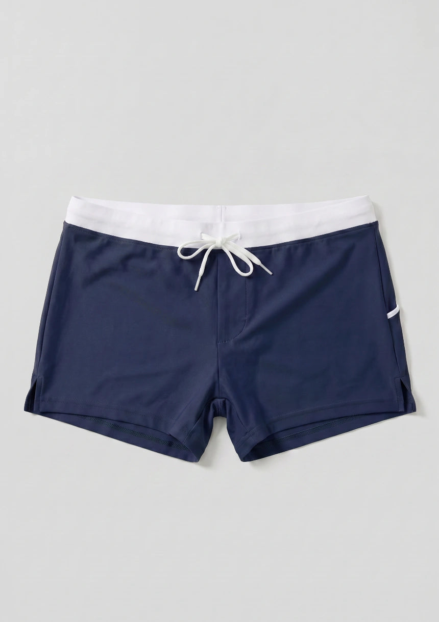 Kurze Schwimmshorts mit Tasche