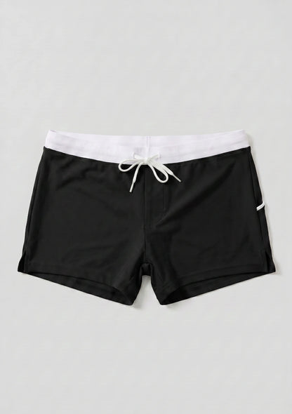 Kurze Schwimmshorts mit Tasche