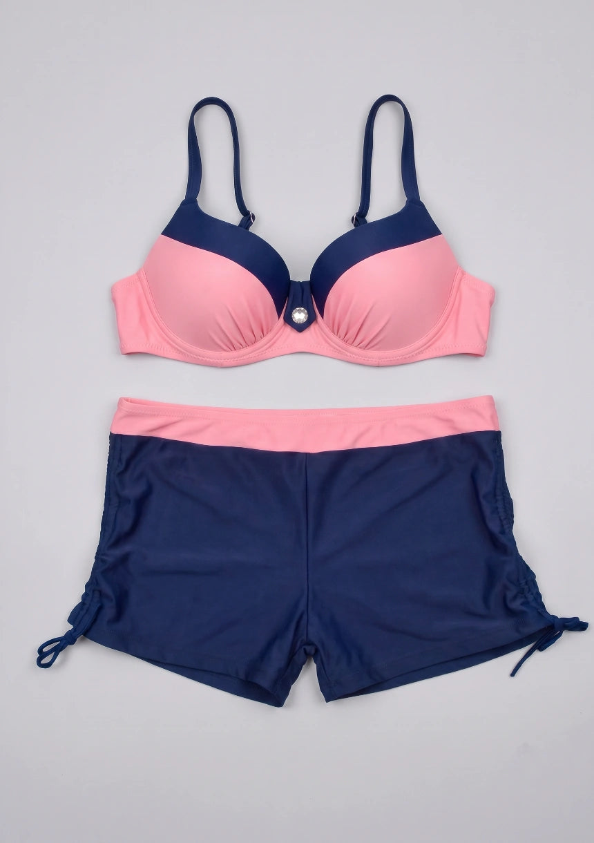 Zweiteiliges Badeanzug-Set mit Shorts