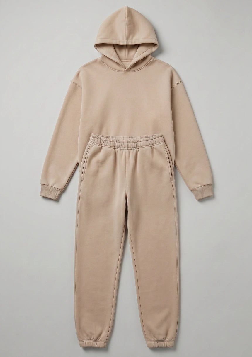 Lockerer, bequemer Hoodie-Set