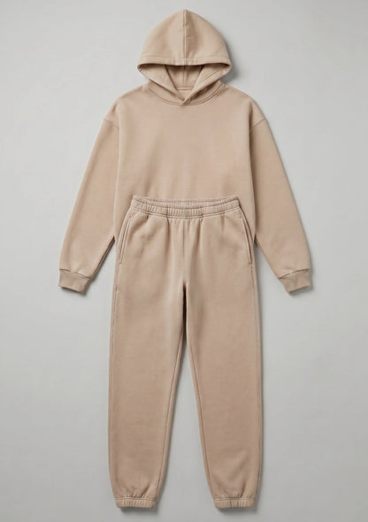 Lockerer, bequemer Hoodie-Set