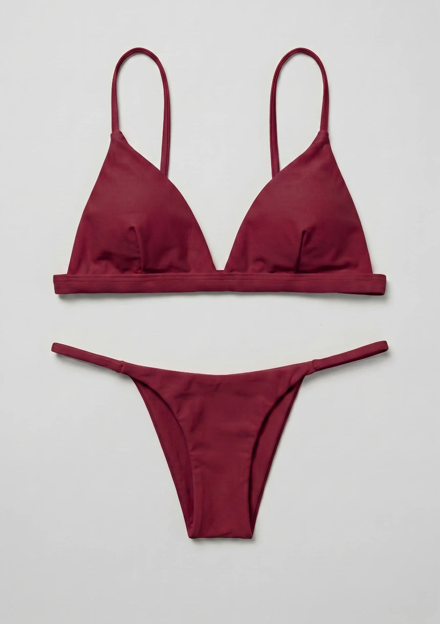 Zweiteiliges Bikini-Set mit Dreieck-Cups