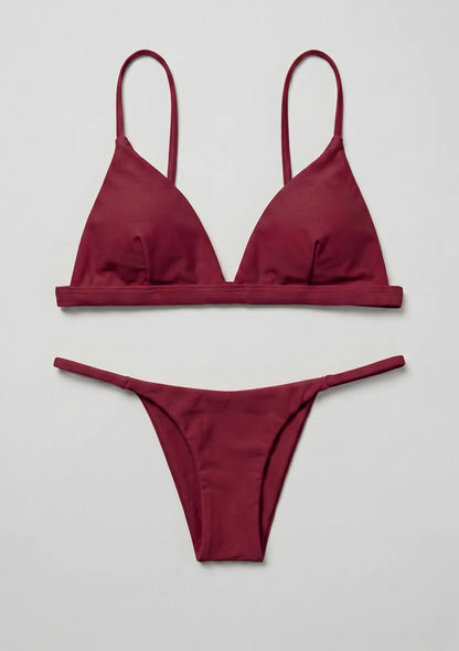 Zweiteiliges Bikini-Set mit Dreieck-Cups