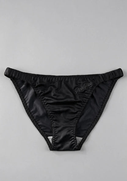 Satin Klassische Slips mit Elastischem Bund