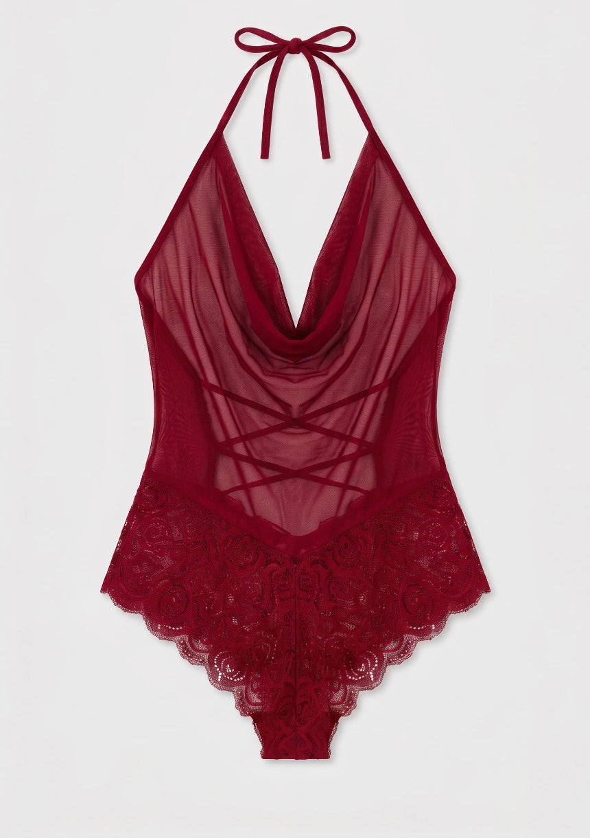 Spitzen-Front Bodysuit