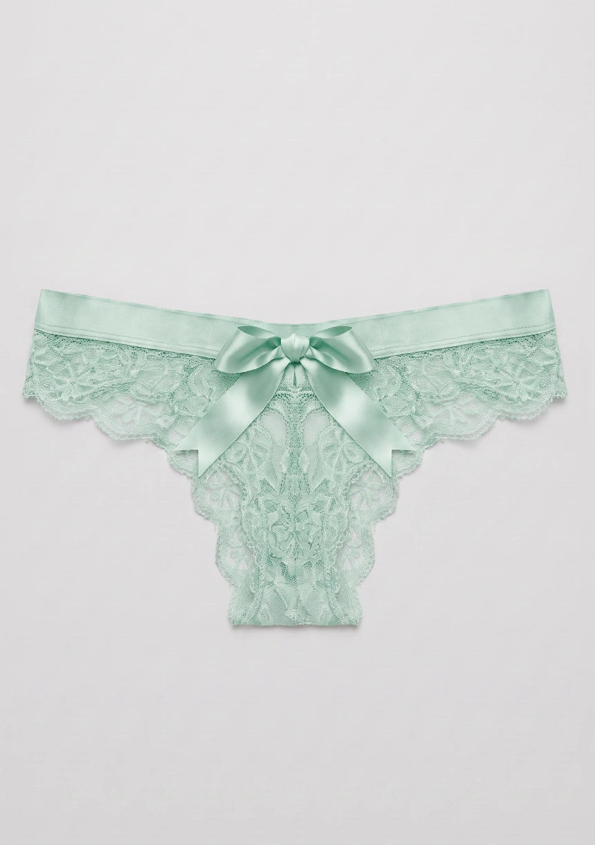 Spitzenunterhosen mit Schleifendetail am Rücken