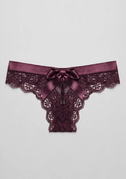 Spitzenunterhosen mit Schleifendetail am Rücken