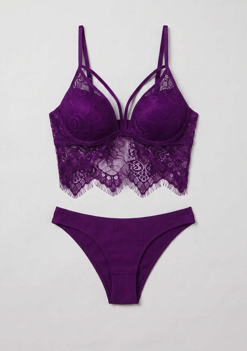 Lingerie-Set mit längerem Oberteil