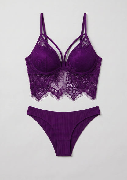 Lingerie-Set mit längerem Oberteil