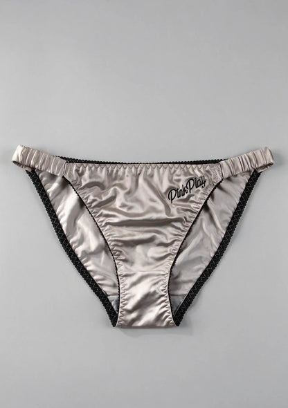 Satin Klassische Slips mit Elastischem Bund
