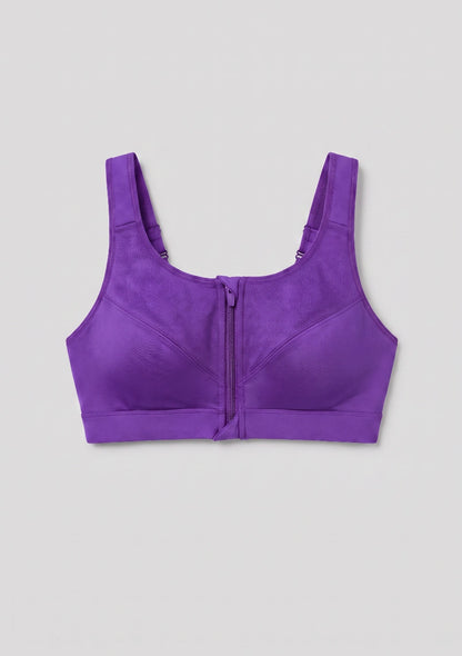 Plus-Size-Sport-BH mit Reißverschluss