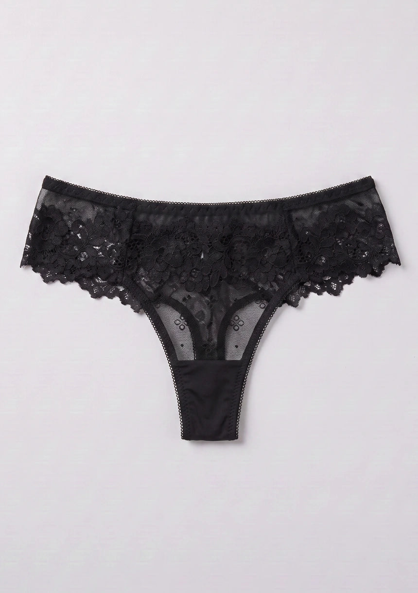 Spitzenunterhosen mit floralem Muster