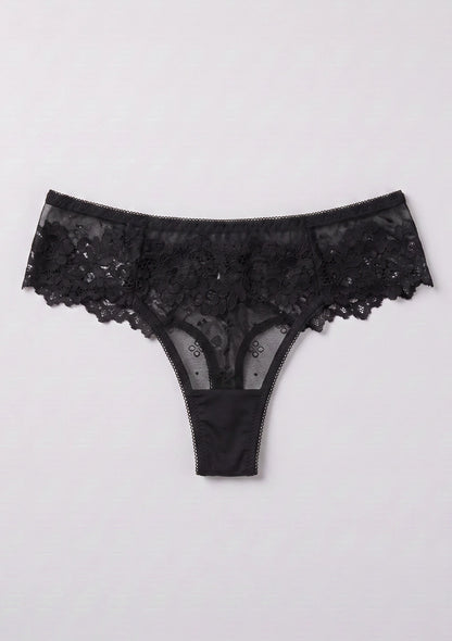 Spitzenunterhosen mit floralem Muster