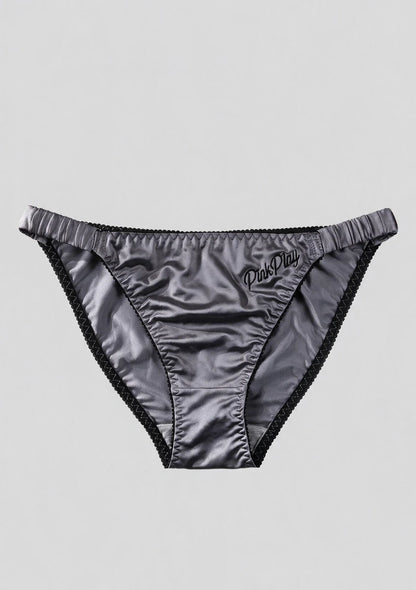 Satin Klassische Slips mit Elastischem Bund