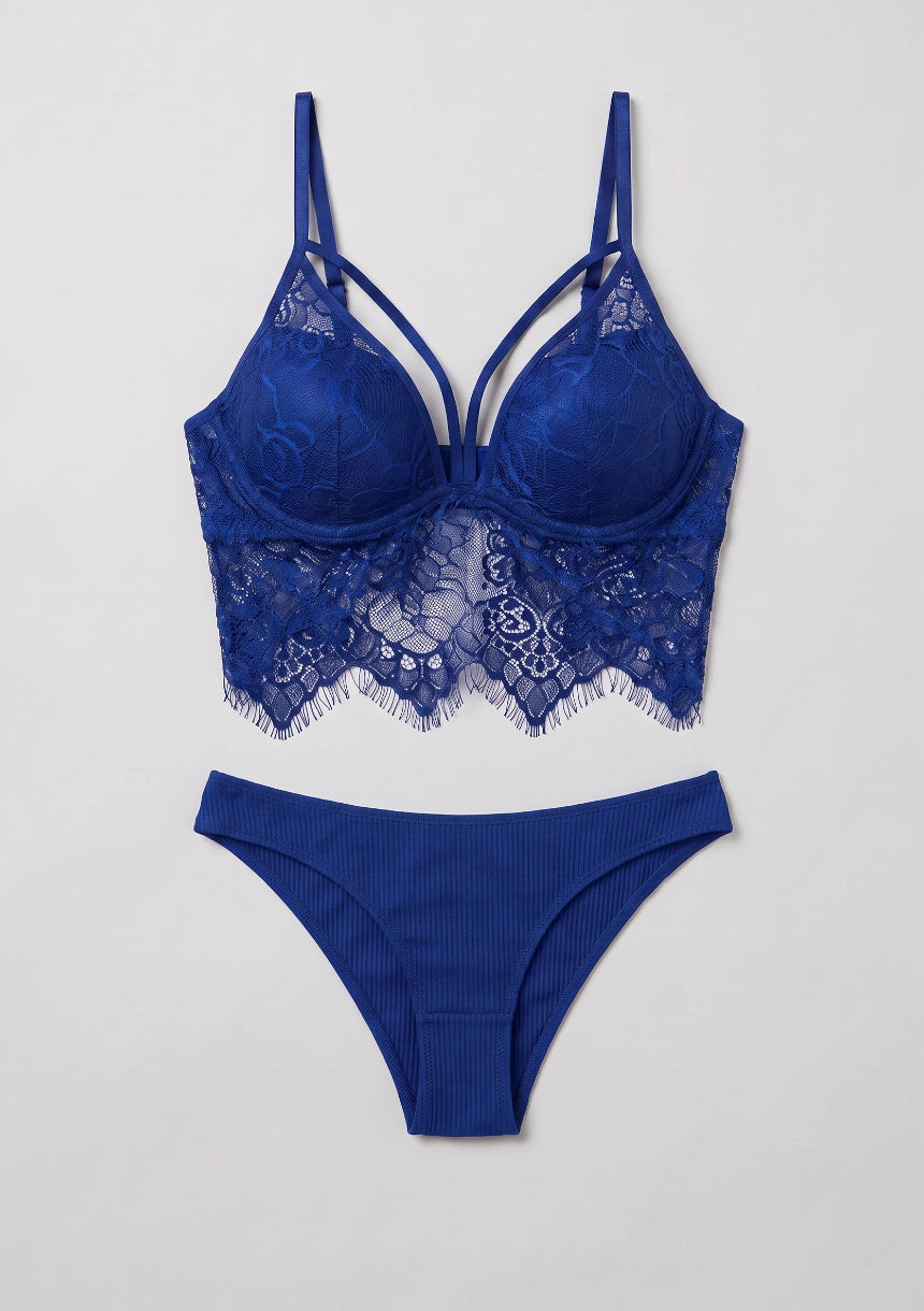 Lingerie-Set mit längerem Oberteil