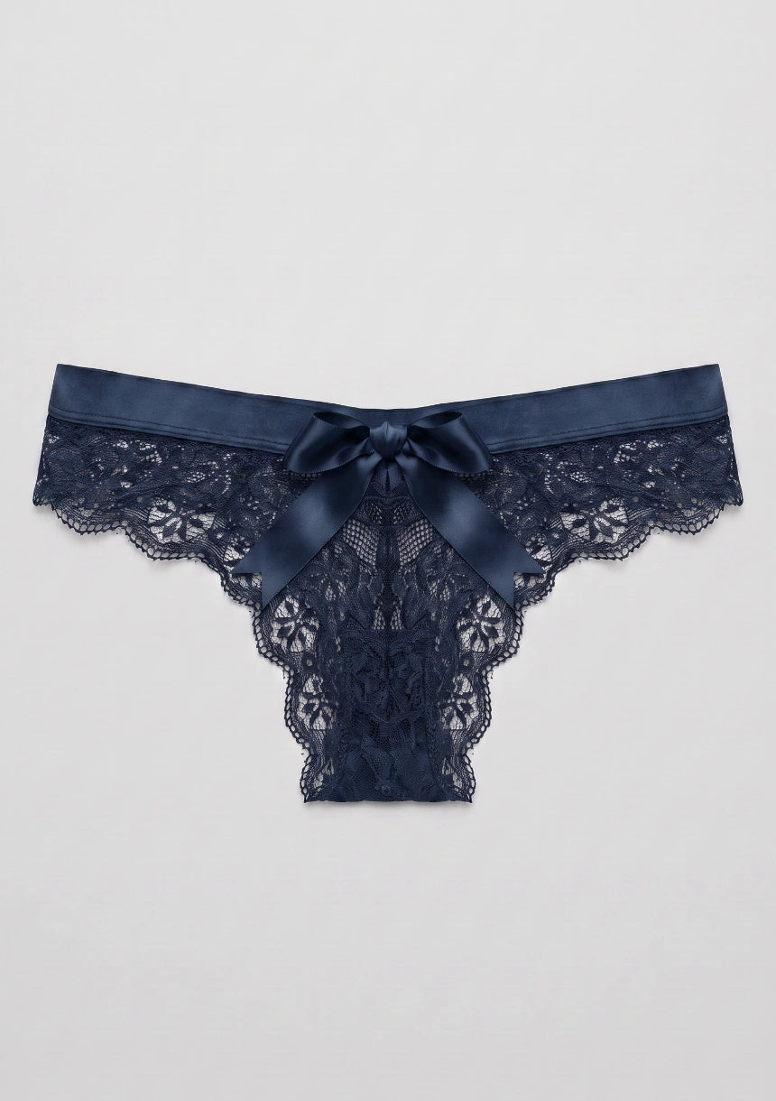 Spitzenunterhosen mit Schleifendetail am Rücken
