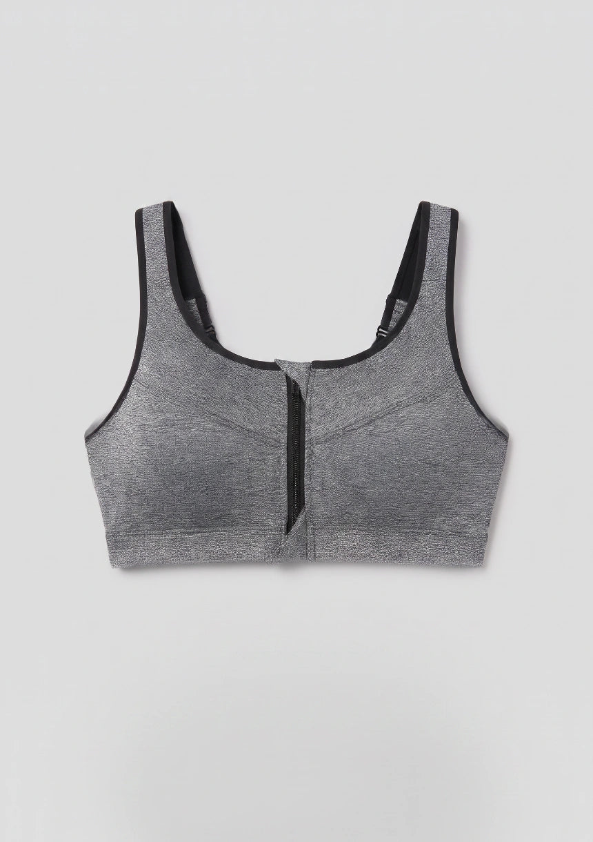 Plus-Size-Sport-BH mit Reißverschluss