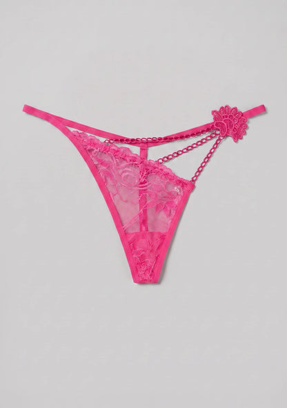 Transparente Spitzenstring-Hose
