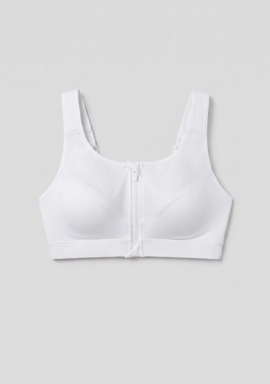 Plus-Size-Sport-BH mit Reißverschluss