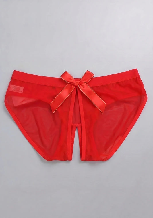 Spitzenunterhosen mit Schleife und Ausschnittdetails