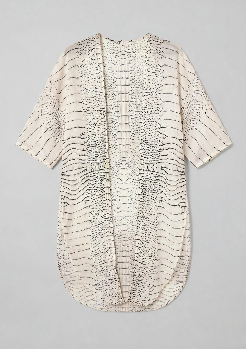 Tiermuster Strandkimono