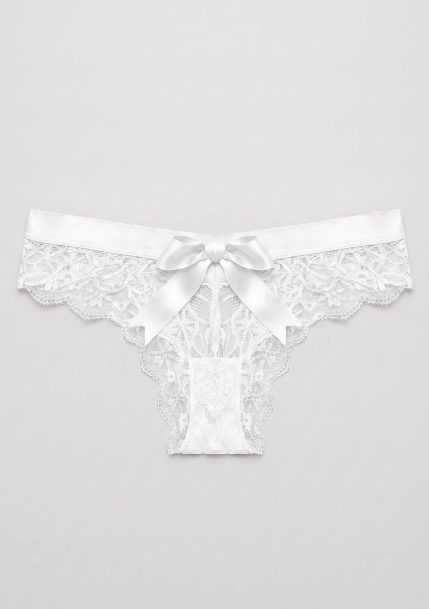 Spitzenunterhosen mit Schleifendetail am Rücken