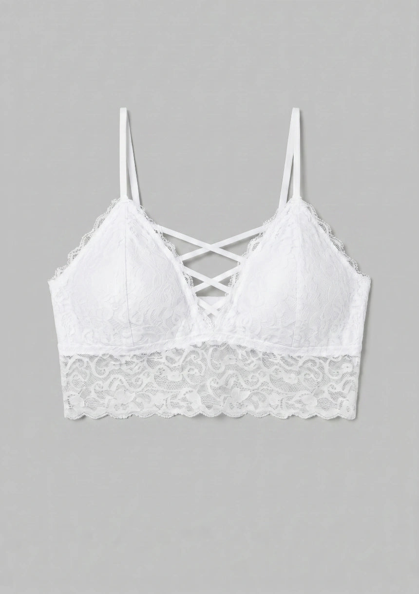 Spitzen-Bralette mit niedrigem Schnitt