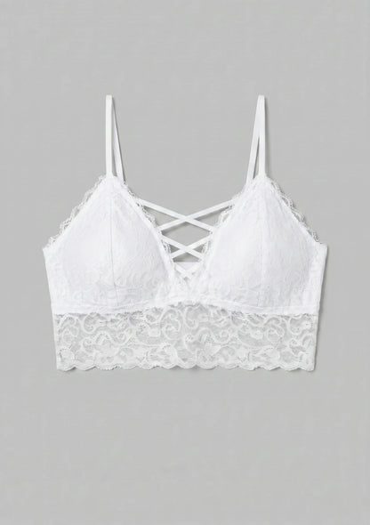 Spitzen-Bralette mit niedrigem Schnitt