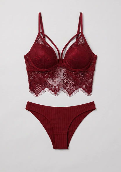 Lingerie-Set mit längerem Oberteil