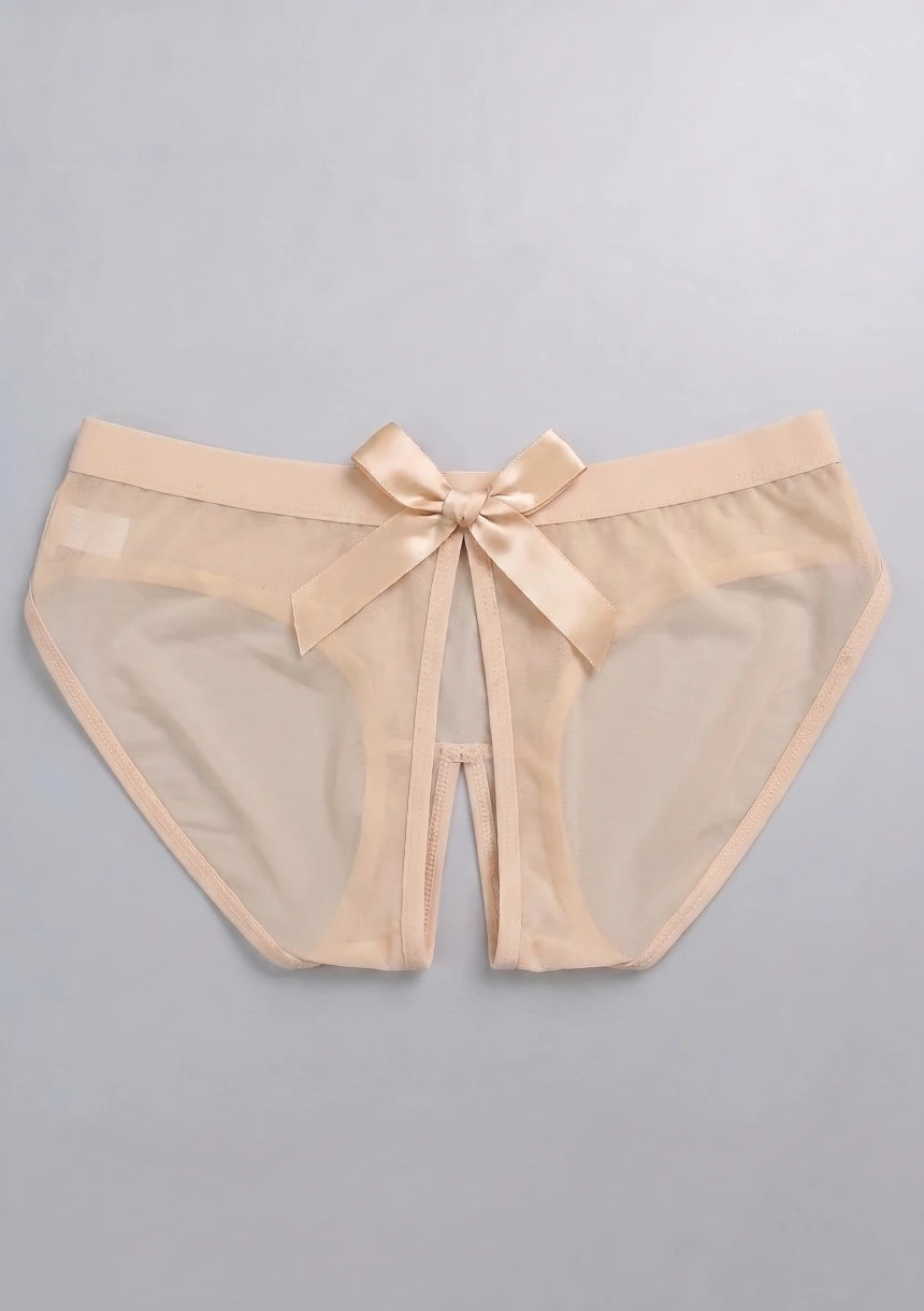 Spitzenunterhosen mit Schleife und Ausschnittdetails