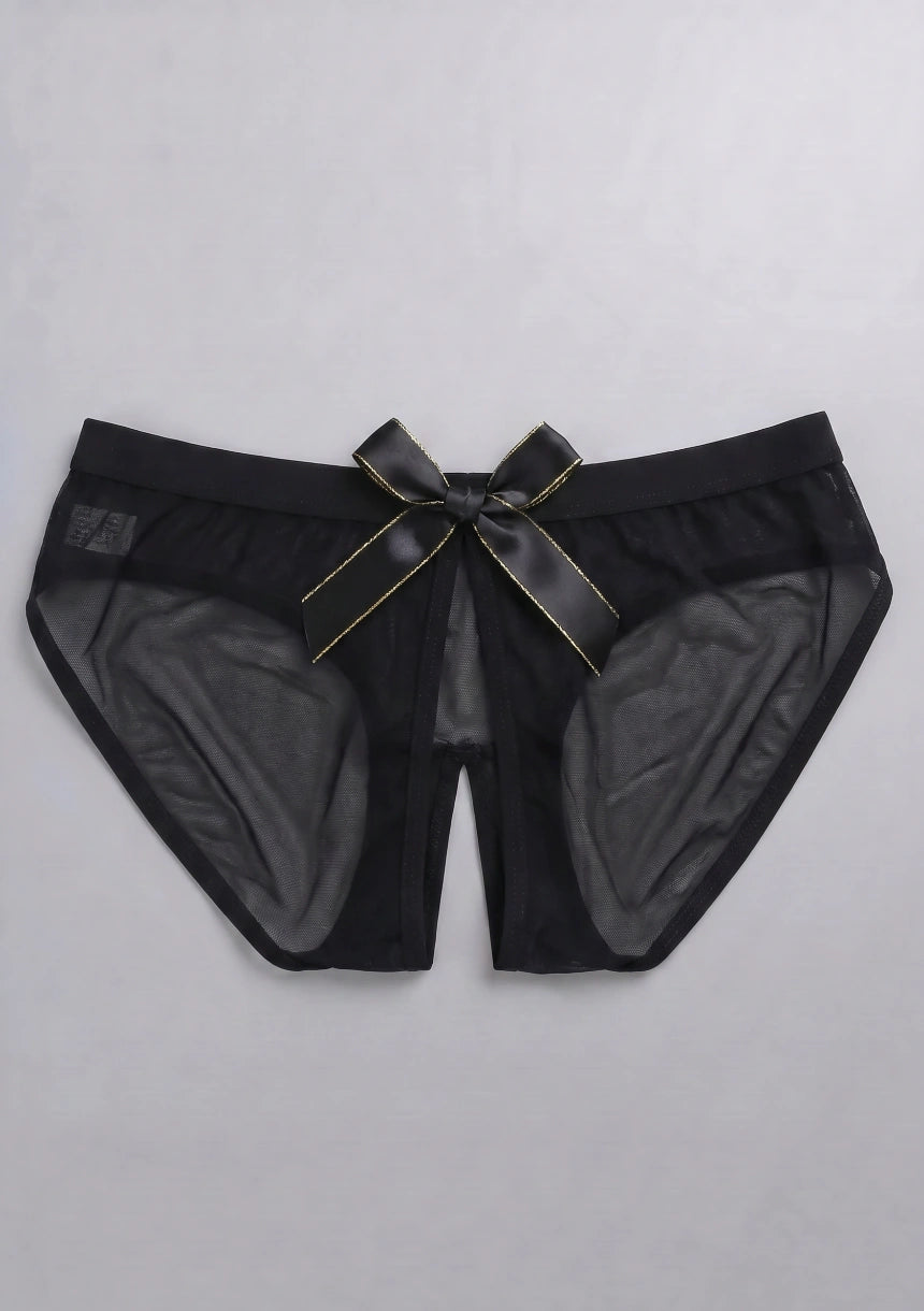 Spitzenunterhosen mit Schleife und Ausschnittdetails
