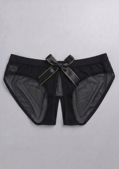 Spitzenunterhosen mit Schleife und Ausschnittdetails