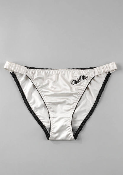 Satin Klassische Slips mit Elastischem Bund