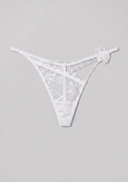 Transparente Spitzenstring-Hose