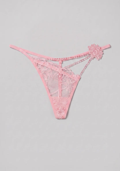 Transparente Spitzenstring-Hose