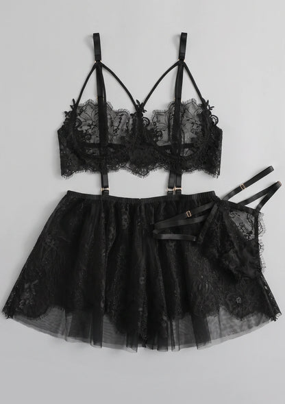 Spitzen-Lingerie-Set