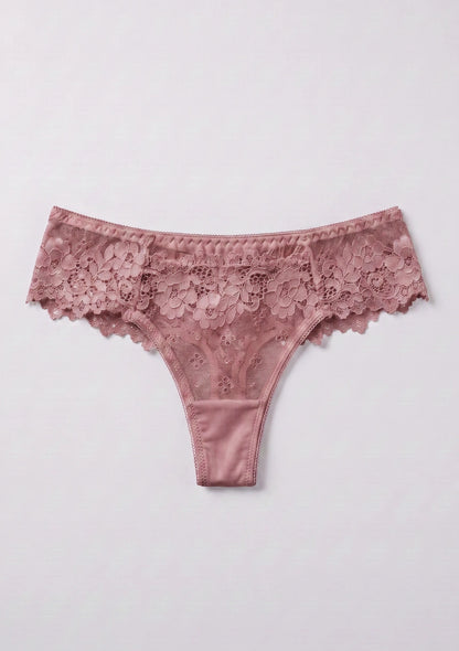 Spitzenunterhosen mit floralem Muster