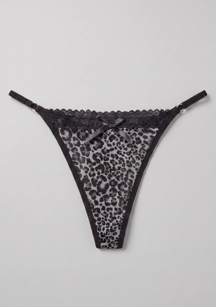 Leopardenmuster String-Tangas