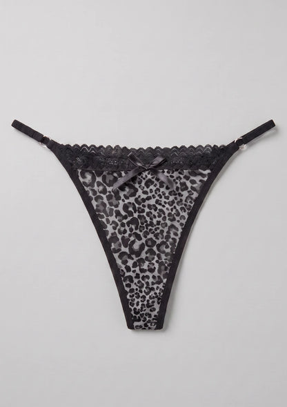 Leopardenmuster String-Tangas