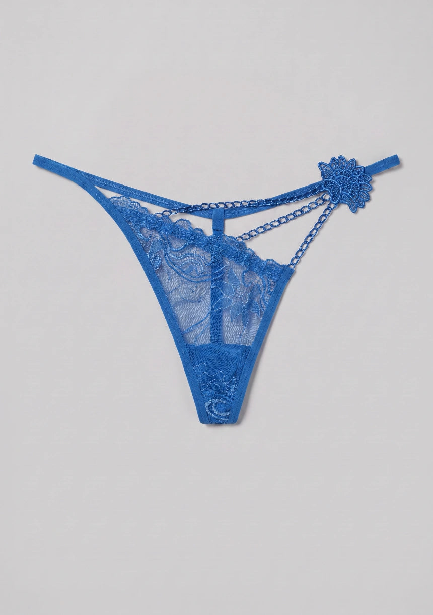 Transparente Spitzenstring-Hose