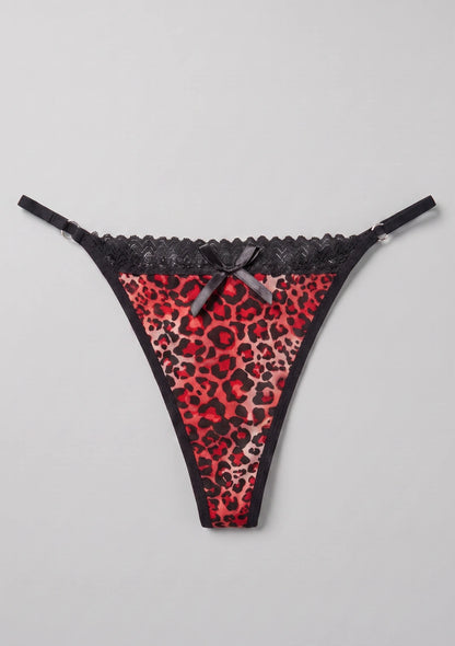 Leopardenmuster String-Tangas
